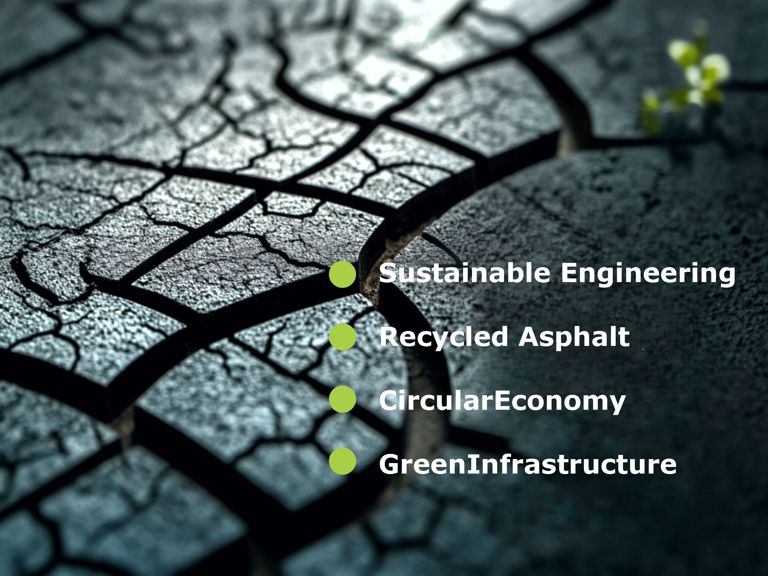 Recycled and sustainable pavement materials